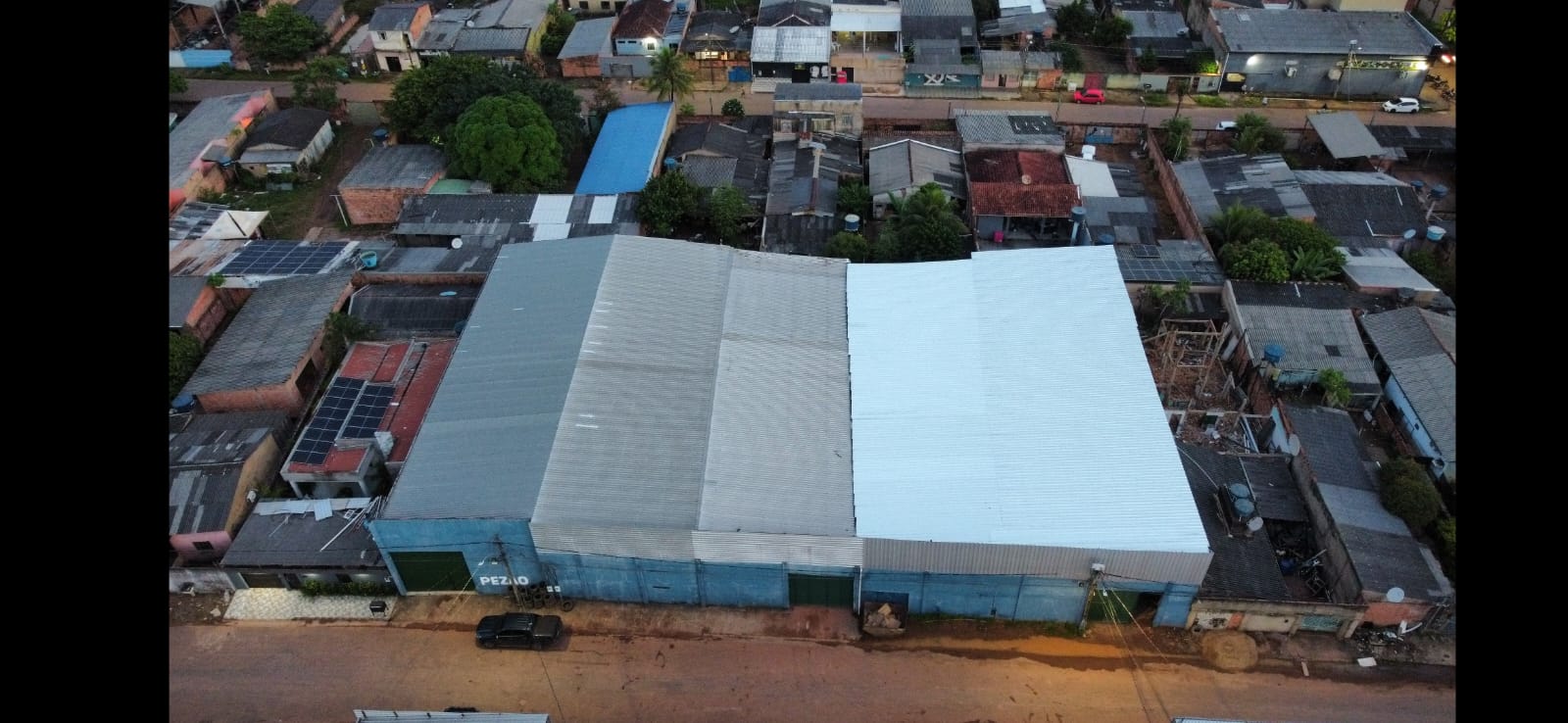 Vista aérea da base da Pezão Guincho